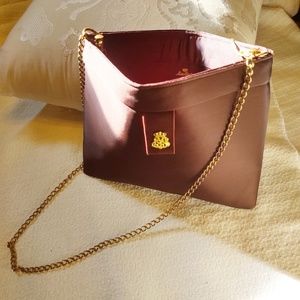 Vintage Antique Miss Lewis Satin Clutch Purse or Shoulder Bag